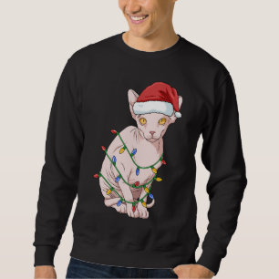 Weihnachten Sphynx Cat Geschenk Frauen Sphynx Cat Sweatshirt