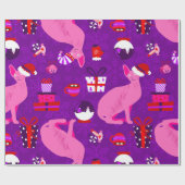 Weihnachten-Sphynx Geschenkpapier (Flach)