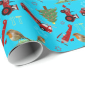 Weihnachten spielt | geschenkpapier (Rolleneckpunkt)