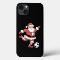 Weihnachten spielt Santa Fußball Weihnachts Sport