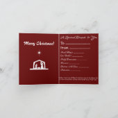 Weihnachten Spiritueller Bouquet für einen Prieste Karte (Innenseite)