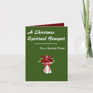 Weihnachten Spiritueller Bouquet für einen Prieste Karte