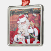 Weihnachten - Spitz - Toby u. Andy Silbernes Ornament (Links)