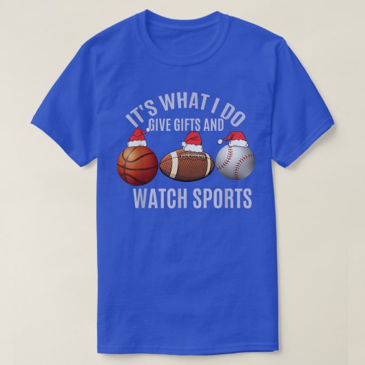 Weihnachten Sport sein, was ich gebe Geschenke und T-Shirt (Design vorne)