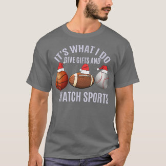 Weihnachten Sport sein, was ich gebe Geschenke und T-Shirt