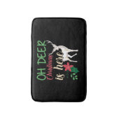 Weihnachten Sprichwort Hirsche Weihnachtsmuschel S Badematte (Vorderseite Vertikal)