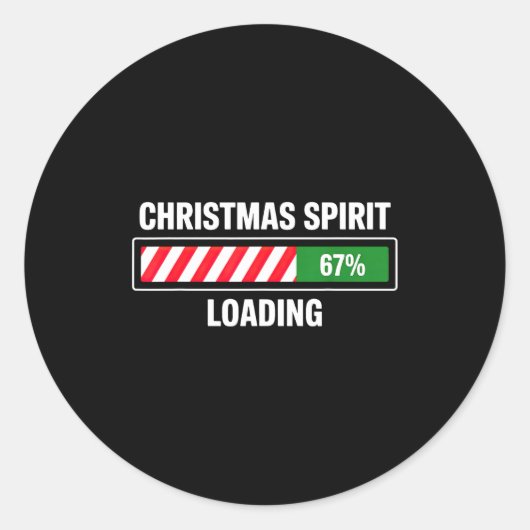 Weihnachten Srit Loading 67 Runder Aufkleber (Vorderseite)