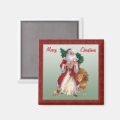 Weihnachten, St. Nicolas Magnet (Vorderseite/Rückseite)