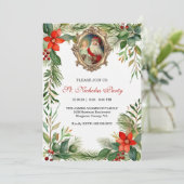Weihnachten St. Nikolaus Festtag Party Einladung (Stehend Vorderseite)