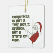 Weihnachten Staat Keramikornament (Links)