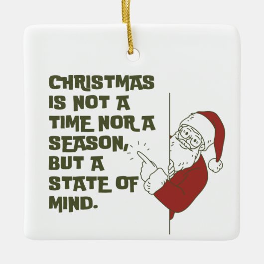 Weihnachten Staat Keramikornament (Vorderseite)