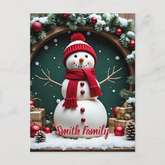 Weihnachten - Standardkarte Postkarte (Vorderseite)