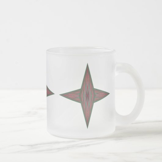 Weihnachten Star Mattglastasse (Rechts)