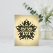 Weihnachten Star Postkarte (Stehend Vorderseite)