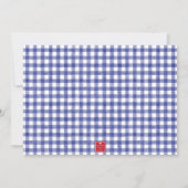 Weihnachten Starfish Ornament Gingham Foto (Rückseite)