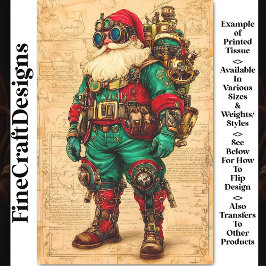 Weihnachten Steampunk Vibe BL6 Decoupage Seidenpapier