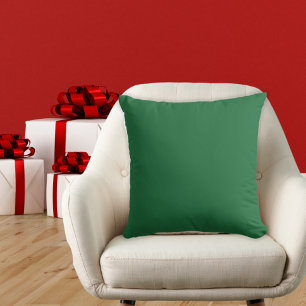 Weihnachten Stechpalme Grün Modern Einfarbig Grund Kissen
