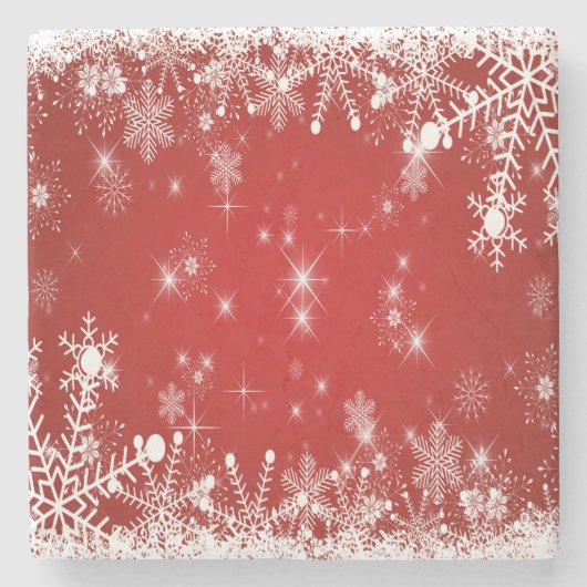 Weihnachten Steinuntersetzer (Vorderseite)