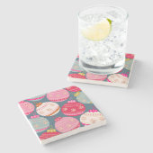 Weihnachten Steinuntersetzer (Seitenansicht)