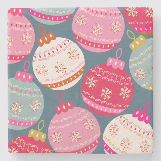 Weihnachten Steinuntersetzer (Vorderseite)