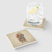 Weihnachten Steinuntersetzer (Seitenansicht)