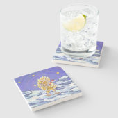 Weihnachten Steinuntersetzer (Seitenansicht)