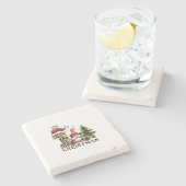 Weihnachten Steinuntersetzer (Seitenansicht)