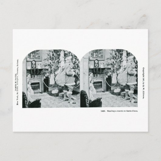 Weihnachten Stereoview - Vintag (Vorderseite)