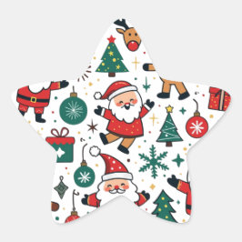 Weihnachten Stern-Aufkleber