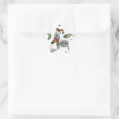 Weihnachten Stern-Aufkleber (Tasche)