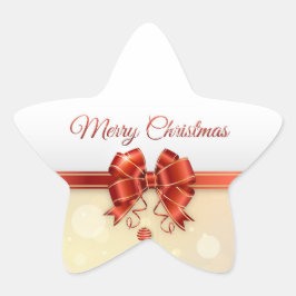 Weihnachten Stern-Aufkleber