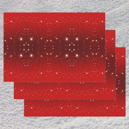 Weihnachten, Sterne in der Roten Galaxie Geschenkpapier Set