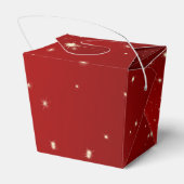 Weihnachten, Sterne in der Roten Galaxie Geschenkschachtel (Rückseite)