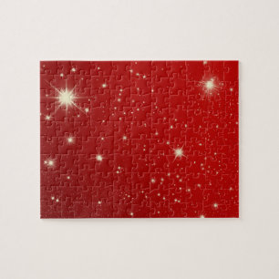 Weihnachten, Sterne in der Roten Galaxie Puzzle