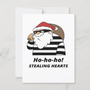 Weihnachten stiehlt Herz  Postkarte