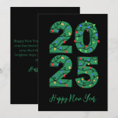 Weihnachten Stil einfach glückliche neue Jahre Kar (Vorne/Hinten)