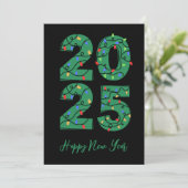 Weihnachten Stil einfach glückliche neue Jahre Kar (Stehend Vorderseite)