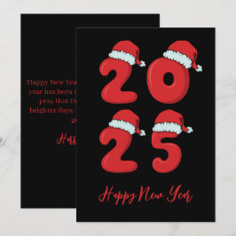 Weihnachten Stil einfach glückliche neue Jahre Kar