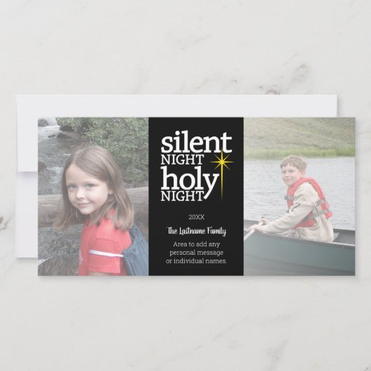 Weihnachten - Stille Nacht - 3 Foto Collage (Vorderseite)