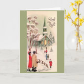 Weihnachten - Stille Nacht, Karte (Gelbe Blume)