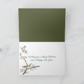 Weihnachten Stille Nacht Musik im Schnee (Innenseite)