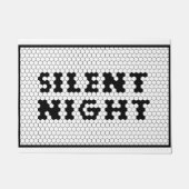 Weihnachten Stille Nacht Tile Design Bauernhof Fußmatte (Vorderseite)