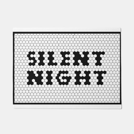 Weihnachten Stille Nacht Tile Design Bauernhof Fußmatte (Vorderseite)