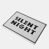 Weihnachten Stille Nacht Tile Design Bauernhof Fußmatte (Schrägansicht)