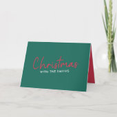 Weihnachten | Stilvolle Trendy Forest Green (Vorderseite)