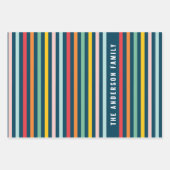 Weihnachten strahlend fröhlich und modern grün Url Geschenkpapier Set (Vorderseite 2)