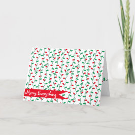 Weihnachten - Streifen l Feiertag Gruß