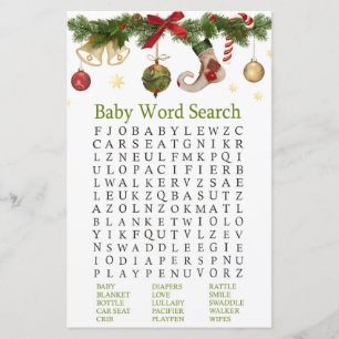 Weihnachten Strumpf Baby Shooter Word Search Game