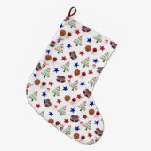 Weihnachten Strumpf, frohe Weihnachten Großer Weihnachtsstrumpf (Vorderansicht (hängend))