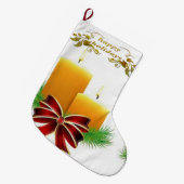 Weihnachten Strumpf, glückliche Ferien Großer Weihnachtsstrumpf (Vorderansicht (hängend))